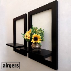 Medium Painted Framed Shelves