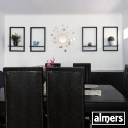 Large Painted Framed Shelves set of 4