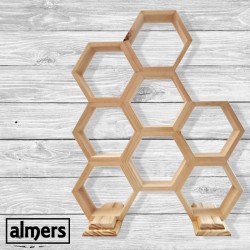 Unpainted Hexagon Display Stand
