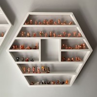 Large Hexagon Display Shelf