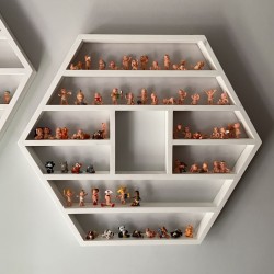 Large Hexagon Display Shelf