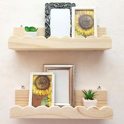 Decorative Cloud Picture Ledges (50 cm) set of 2