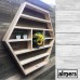 Large Hexagon Display Shelf